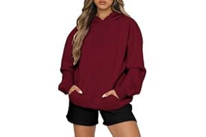 BETTE BOUTIK Womens Hoodies Oversized Sweatshirts Fleece Hoodies Long Sleeve Shirts Pullover Women Clothes with Pocket