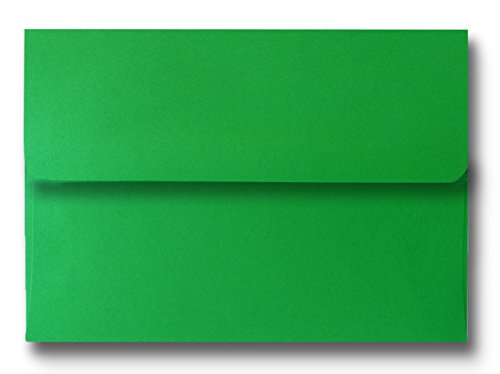 Holiday Green 50 Boxed A1 Envelopes (3-5/8 X 5-1/8) for 3-3/8 X 4-7/8 Response Enclosure Invitation Announcement Wedding Shower Communion Christening Cards by The Envelope Gallery - Thumbnail 4