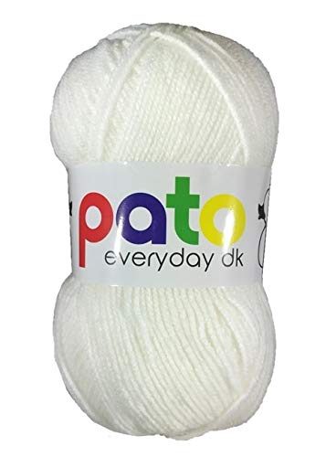 Cygnet Yarn 5x100g White 999 Acrylic Yarn for Knitting or Crochet, 270m/100g, 3.25 - 4mm Needle Size