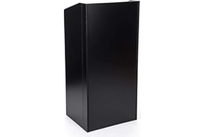 Displays2go Portable Lecterns with Folding Design – Black (OLILCTFOLBK)