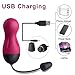 G Spot Clitoral Vibrator - SEXY SLAVE Waterproof 10X Rechargeable Remote Bullet Vibrator - Vibrating Egg for Women, Rose and Black