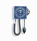 Medline Nite-Shift Wall Mount Aneroid - Adult, Latex - Model MDS9400