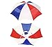 4 Pack Umbrella Hat Cap Hands Free with Head Strap for Sun Rain Red White Blue