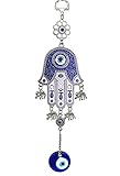 Turkish Blue Evil Eye Hamsa Hand with Lucky