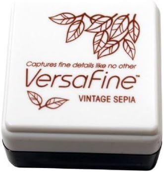 Fast-Drying Pigment Ink Small Cube Pad Vintage Sepia