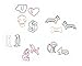 Butler in the Home Skull Head Skeleton Shaped Paper Clips Great for Paper Clip Collectors or Office Gift - Comes in Round Tin with Lid and Gift Box (100 Count Bone Colored)