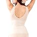 Mamaway Seamless Postnatal Recovery Nursing Compression Shapewear Breastfeeding Tank Undershirt with Crossover Nursing Bra for Postpartum Recovery and Waist/Tummy Control Control - Large Beige