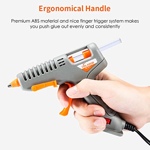 Hot Glue Gun, Volador 60W Anti-Drip Hot Melt Glue Gun Kit with 12PCS Glue Sticks for DIY Arts Crafts Sealing Hobbies Home Repairs