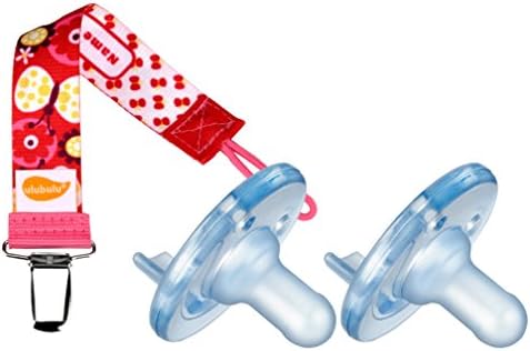 Personalized Pacifier Clip, Butterfly Kisses with Soothie Pacifiers