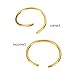 Shappy 90 Pieces Braid Rings Hair Hoops Braid Hair Clip Accessories, 3 Colors, 2 Sizes