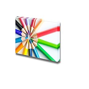 Canvas Prints Wall Art - Art Colored Pencils | Modern Wall Decor/Home Decoration Stretched Gallery Canvas Wrap Giclee Print. Ready to Hang - 12" x 18"