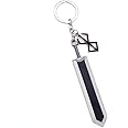 LUFOYOU Anime Berserk Keychain Guts Dragonslayer Sword Weapons Key Chains Car Accessories Jewelry Pendant Gift for Men