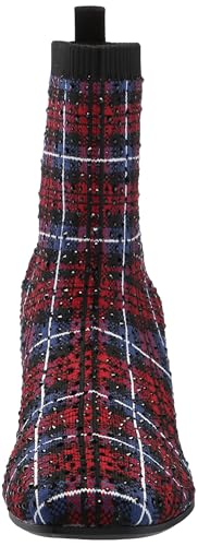 KENNETH COLE REACTION RIDA STRETCH JEWEL RED PLAID KNIT 11