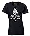 Awkwardstyles Women's Keep Calm and Get Your Ho Ho Ho On Shirt Christmas Tshirt