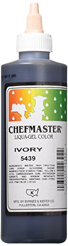Chefmaster liqua-gel food color, 10.5-ounce, ivory