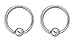Forbidden Body Jewelry Stainless Steel Captive Bead Ring, Hoop Cartilage, 14g 11mm Every-Day Surgical Steel Ring Body Piercing Hoops 4mm Balls