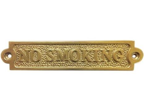 Amazon Com Handcrafted Model Ships Brass No Smoking Sign 5