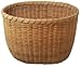 VIRC Nantucket Bicycle Basket Kit - Brown Cane Basket for Bike Handlebar - 9x11.5x8 Inches - 8 kg Capacity