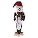 Clever Creations Black Penguin 15 Inch Traditional Wooden Nutcracker, Festive Christmas Décor for Shelves and Tables