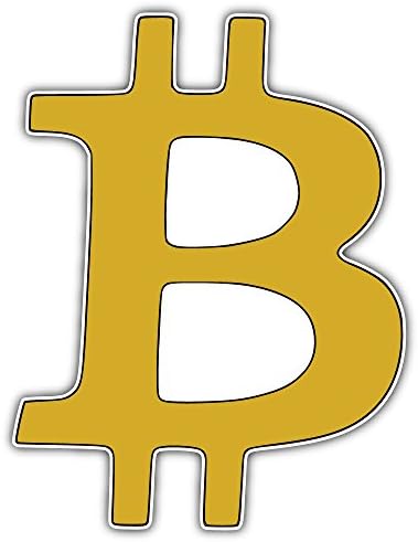 Bitcoin Symbol Bumper Sticker Vinyl Art Decal for Car Truck Van Window Bike Laptop
