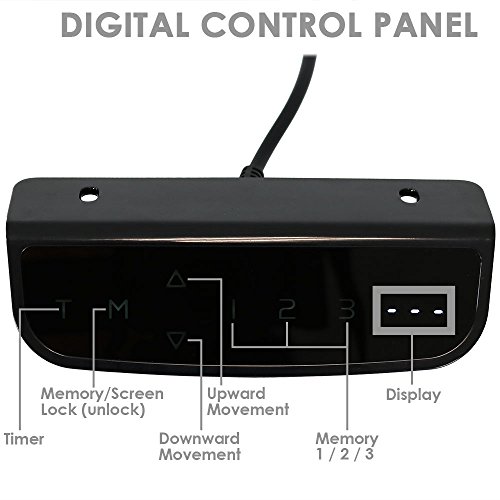 CASL Brands Height Adjustable Sit-Stand Electric Desk Frame with Touchscreen and Programmable Height Preset - Thumbnail 3