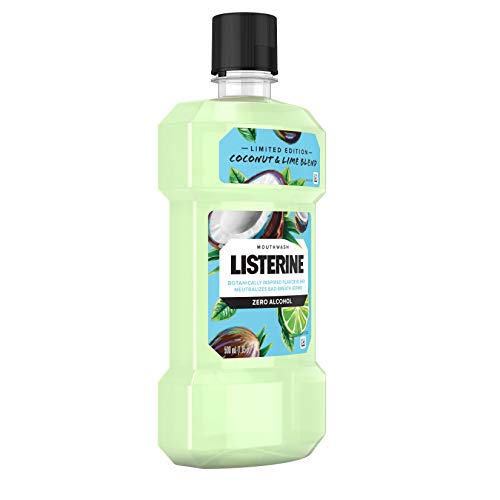 Listerine Zero Alcohol Mouthwash, Oral Rinse Kills up to 99 of Bad