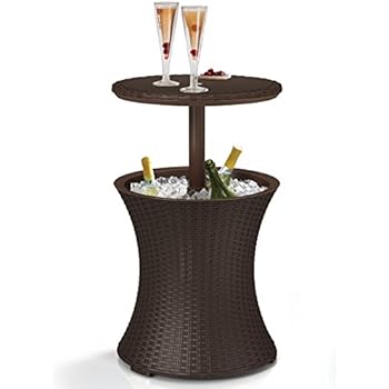 Amazon Com Keter 218305 Outdoor Patio Table With 7 5 Gallon Beer