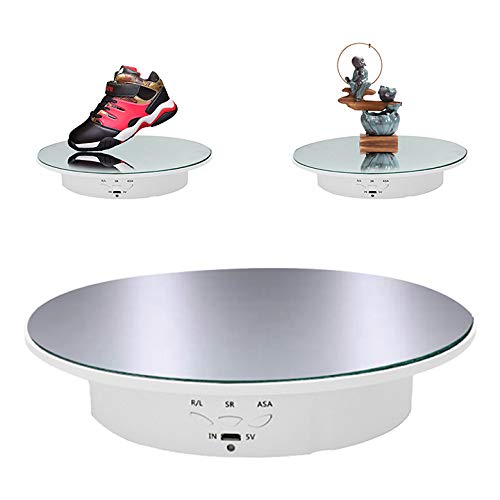 CDIYTOOL 8" Motorized Turntable Display Stand, 360 Degree Electric Display Stand