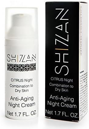 SHIZAN Natural Cosmetics Shizan Organic Anti Aging Night Moisturizer, Natural Vitamin C and E, 1.7 oz