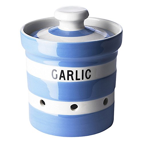 Cornishware Garlic Keeper, 4-1/2-Inch