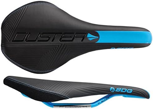 SDG Components Duster P Mtn saddle Ti-Alloy rails - blk/cyan