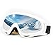 Ski Goggles Snowboard Adjustable UV Protective Motorcycle Goggles Outdoor Tactical Glasses Dust-proof Protective Combat Goggles Military Sunglasses Outdoor Activities Protective Glasses White Goggle