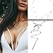 Kercisbeauty Boho Multi layer Y Chain Necklace Silver Circle Choker with Moon Pendant Necklace for Women Teen Girls Party Accessory Gift Girlfriend