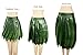 BOSHENG Ti Leaf Hula Skirt Luau Party Accessory Green Skirt Kids Size