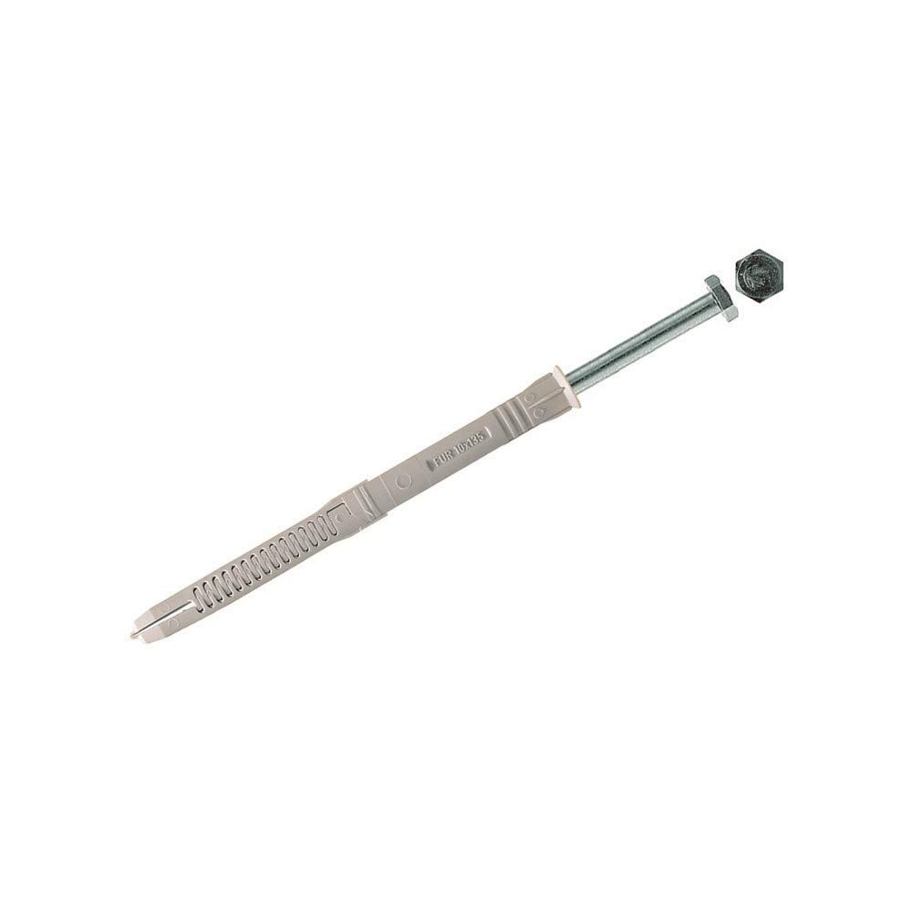 Fischer 070140 8 x 80 mm FUR-SS A4 Universal Frame Fixing Screw with Sleeve - Zinc (50-Piece)