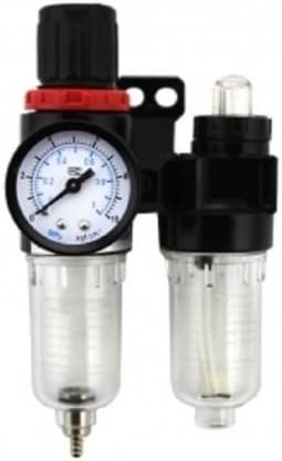 1/4" TWIN FILTER REGULATOR CONTROL WATER TRAP OILER LUBRICATOR AIR COMPRESSOR