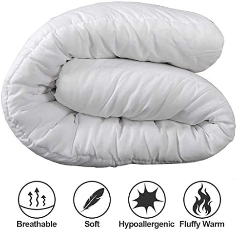 Jennifer Davidson Winter Autumn Premium Duvet (Superking, 10.5 Tog) Virgin Hollowfibre Filled Comforter Insert Polycotton Outer Cover Anti Allergy White Super Soft All Season