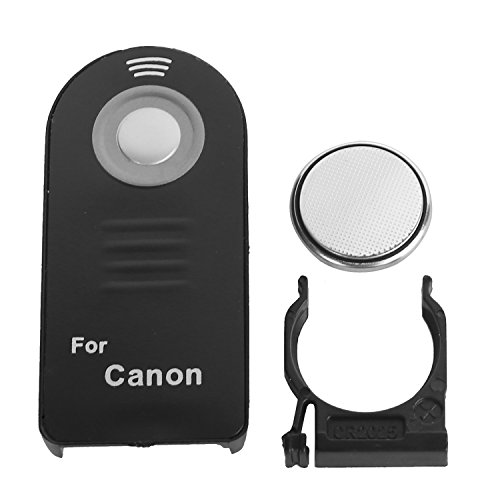 IR Wireless Shutter Remote Control for Canon EOS 6D Mark II, 5D Mark IV III II, 5DS 5DR, 7D Mark II, 77D 6D 7D 80D 70D 60Da 60D SL1 /Rebel T7i T6s T5i T4i T3i T2i T1i XSi XTi/M6 M5 M3 (Replaces RC-6)
