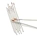 Acrux7 Round Point Paint Brushes Set, 12 Pcs Paintbrushes Tip Range from Detail Liner, Medium to Large Size for Watercolor, Oil, Acrylic Painting and Craft, Nail, Face Painting (White Pen)