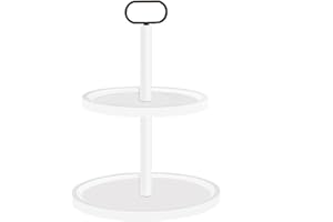 Krismax Tiered Tray Stand Cupcake Stand Rustic 2 Tiered Tray Decor Serving Tray Seasonal & Holiday Decoration Wooden Tray for Coffee Table Farmhouse Display Stand