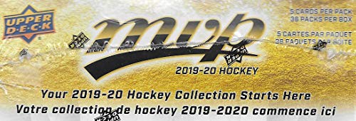 MVP 2019 2020 Upper Deck NHL Hockey Series Unopened Retail Box of 36 Packs with Chance for Stars, 1 Draft Picks, Rookie Cards, Silver Scripts Plus