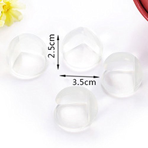 Wecando 20 PCS Medical Grade Clear Baby Corner Guards (Ball Shape, Matte Finish) - Baby Proofing Corner Protector - Child Proof Corner Cover Corner Bumpers - Baby Safety Corner Guards