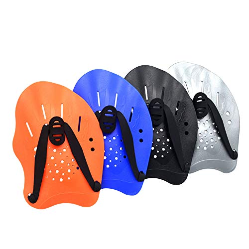 TiTa-Dong Hand Paddles,1 Pair Adjustable Swimming Gloves Hand Flippers Professional Swim Training Set for Kids and Adults(Blue)