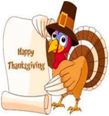 20 Happy Thanksgiving Holiday Turkey Edible Cupcake Toppers