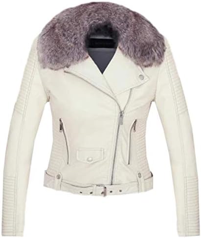 [ミートン] 裏起毛 レザーコート ライダースジャケット レディース 防寒ジャケット フェイクレザー ジッパー 革ジャン PU 秋冬 ベルト