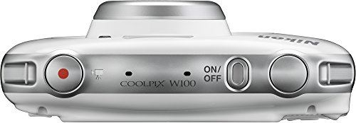 Nikon-COOLPIX-W100-Waterproof-Digital-Camera-White-32GB-Card-Battery-with-Charger-Kit