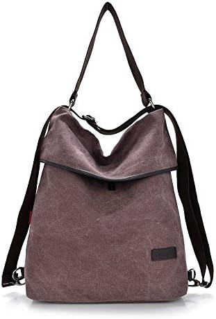Hongyuting Women's Casual Vintage Canvas Handbags Multifunctional Shopping Handbag Backpacks