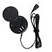 CCCEI 3 inch Desktop Grommet Power with 4A USB Ports, Desk Cord Hole Cover Outlet, Furniture Recessed Round Power Strip 6FT Cord, ETL Listed. (Black)