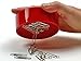 Blue Feather Products, Inc. Clipwell Magnetic Paper Clip Holder - Easy Toss & Pick-Up - Holds Various Metal Parts - Powerful Sweep-Up Magnet - Ideal Locker Accessory & Home & Office Organizer - Red
