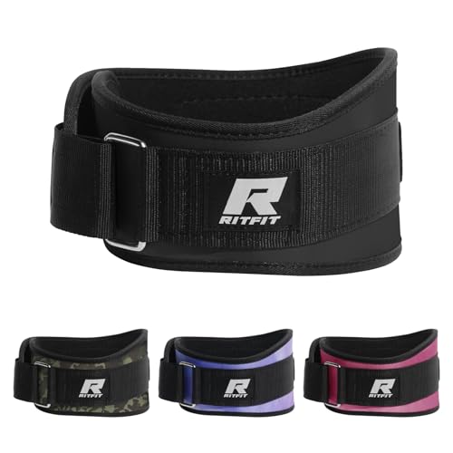 RitFit Gewichthebergürtel, ideal für Kniebeugen, Ausfallschritte, Kreuzheben, Thruster, Männer und Frauen, 15,2 cm, Schwarz/Camouflage